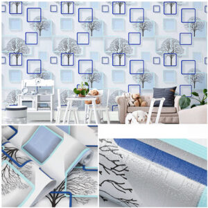 Papel Adhesivo 45 Cm X 10 Mts Azul VA-15302 Mate
