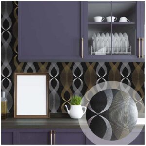 Papel Adhesivo 45 Cm x 10 Mts Negro VA-15309 Mate