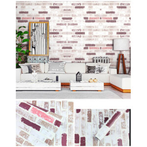 Papel Adhesivo 45cm X 10 Mts Ladrillo VA-15904 Mate