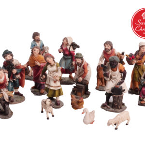 Aldeanos Para Pesebre Con 9 Piezas De 9cm