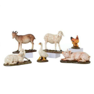 Animales Para Pesebre De 20 Cm Con 6 Pz