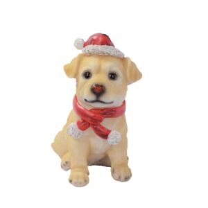 Perro Cachorro Navideño Decorativo De 18 Cm