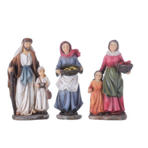 Aldeanos Para Pesebre De 15 Cm X 3 Unidades