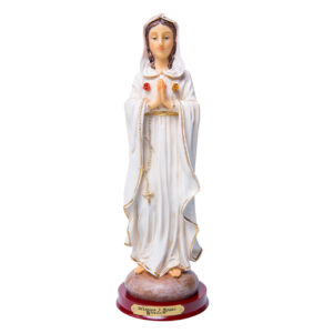 Virgen Rosa Mística De 20 cm