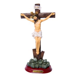 Jesucristo Crucificado 12 Cm Marmolina