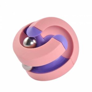 Cubo Giratorio Bead Orbit Antiestrés Rosa/Morado