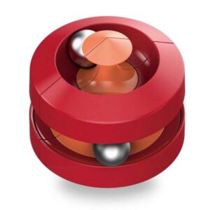 Cubo Giratorio Bead Orbit Antiestrés Rojo/Naranja
