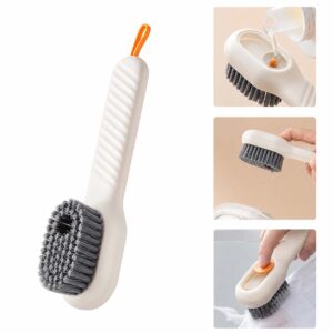 Cepillo Multiusos De Limpieza Dispensador De Jabón Blanco