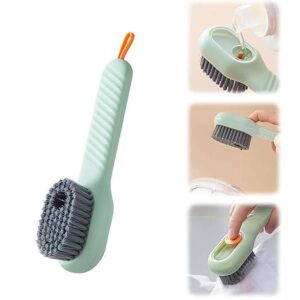 Cepillo Multiusos De Limpieza Dispensador De Jabón Verde