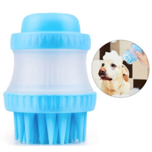 Cepillo Dispensador De Shampoo Masajeador Para Baño De Perro