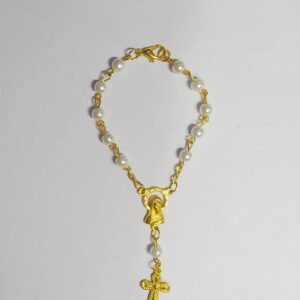 Pulsera Denario De La Virgen Y La Santa Cruz