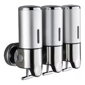 Dispensador De Jabón Metálico X 3