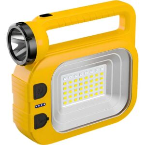 Linterna Lampara Solar Multifuncional Amarilla
