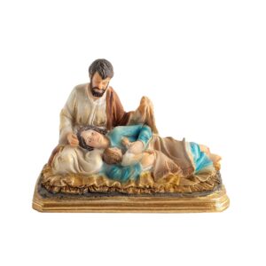 Nacimiento De 10 Cm X 14 Cm Para Pesebre En Marmolina