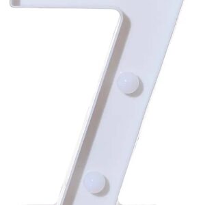 Número 7 Luz Led Lampara Decorativa Iluminación Fiestas