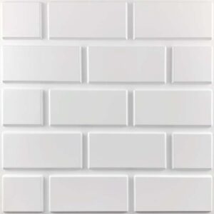 Panel Decorativo 3D Adhesivo PVC Ladrillo X 4 Unidades