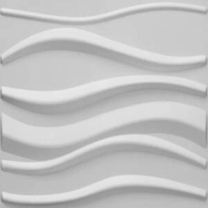 Panel Decorativo 3D Adhesivo PVC Ondulado X 4 Unidades