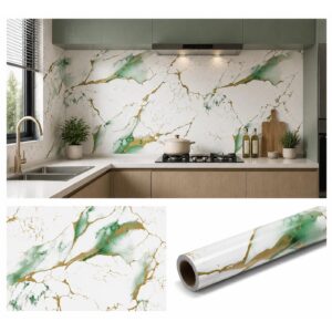 Papel Adhesivo Para Pared De 45 Cm X 10 Mts Mármol VA-19005