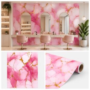 Papel Adhesivo 45 Cm x 10 Mts Rosado VA-19006