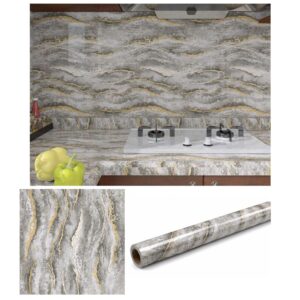 Papel Adhesivo 60 X 10 Mts Brillante Mármol VAK-19018