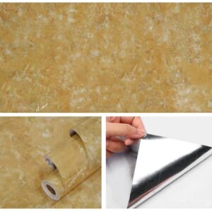 Vinilo Adhesivo Para Pared Mármol Dorado De 60 cm x 10 mtsVA-17444