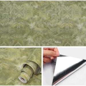 Vinilo Adhesivo Para Pared Mármol Verde De 60 cm x 10 mts VA-17448
