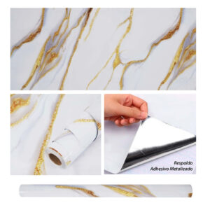 Vinilo Adhesivo Para Pared Mármol De 60 cm x 10 mts VAK-18663