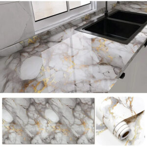 Vinilo Adhesivo Para Pared Mármol De 60 cm x 10 mts VAK-18668