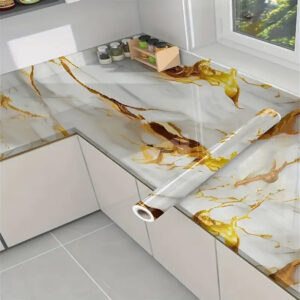Vinilo Adhesivo Para Pared Mármol De 60 cm x 10 mts VAK-18669