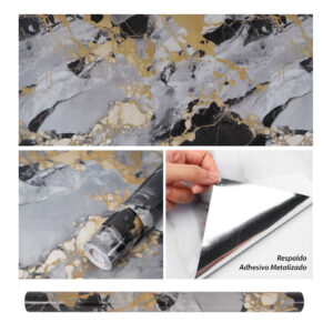 Vinilo Adhesivo Para Pared Mármol De 60 cm x 10 mts VAK-18670