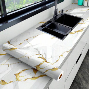 Vinilo Adhesivo Para Pared Mármol De 60 cm x 10 mts VAK-18672