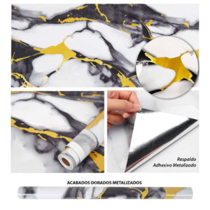 Vinilo Adhesivo Para Pared Mármol 60 cm x 10 mts VAK-18682