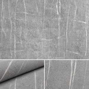 Papel Tapiz De Colgadura Texturizado De 53 cm x 9.5 m Gris WP-16392