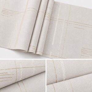 Papel Tapiz De Colgadura Texturizado De 53 cm x 9.5 m Beige WP-16395