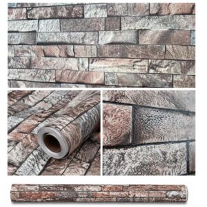 Papel Tapiz De Colgadura Texturizado De 53 cm x 9.5 m Ladrillo WP-16422