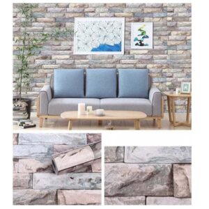 Vinilo Adhesivo Para Pared De 45 cm x 10 mts Ladrillo VA-15214