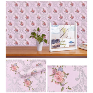 Vinilo Adhesivo Para Pared De 45 cm x 10 mts Rosado VA-15307
