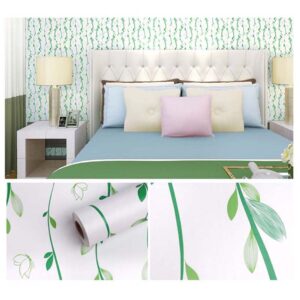 Vinilo Adhesivo Para Pared De 45 cm x 10 mts Verde Hojas VA-15895