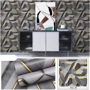 Papel Adhesivo 45 Cm X 10 Mts Gris VA-16806 Mate