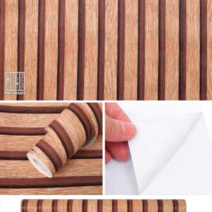 Papel Adhesivo para Pared De 45 Cm X 10 Mts Madera VA-18096