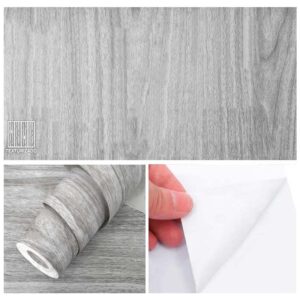 Papel Adhesivo 45 Cm X 10 Mts Madera Gris VA-18103 Mate