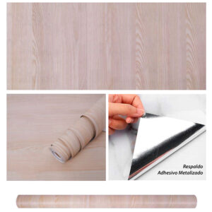 Vinilo Adhesivo Para Pared Madera 60 x 10 mts De 60 cm x 10 mts VAK-18690