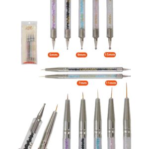 Set De Pinceles Y Punzón Para Manicure
