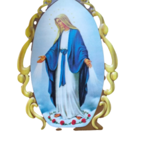 Placa Virgen Milagrosa Porta Retrato