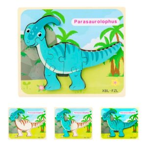 Rompecabezas Dinosaurio En Madera