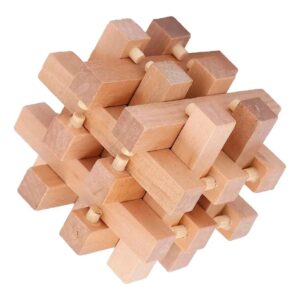 Juego Rompecabezas Cubo En Madera