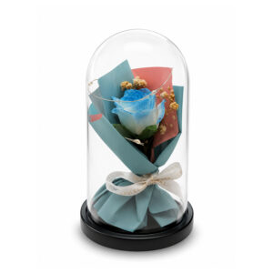 Rosa Decorativa Realista Azul