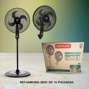 💥 VENTILADOR SAMURAI 2 EN 1 DE 16 PULGADAS 💥🍃