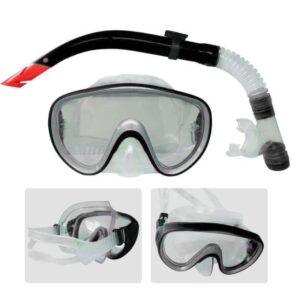 Set Careta Y Snorkel Para Buceo Negro