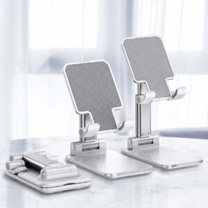 Soporte Metálico Para Celular Plateado